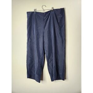 J Jill Womens Blue Cropped Wide Leg Casual Pants‎ Modal Size 3X Career wear